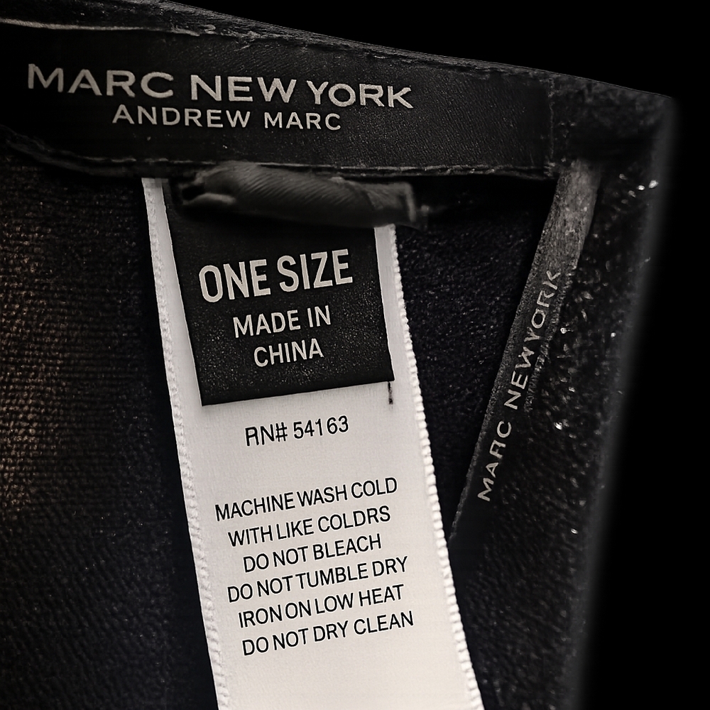 Marc New York Andrew Marc Black Metallic Kimono Cardigan Ruana One Size Shimmer - Picture 4 of 5